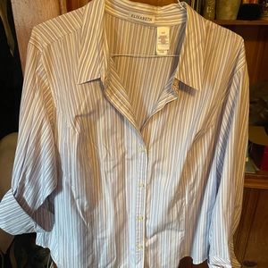 Elisabeth (Liz Claiborne) dress shirt with light purple stripe size 22